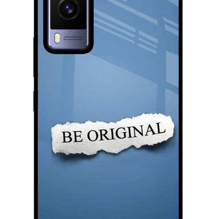 Be Original Vivo V21E 5G Glass Case Back Cover by Casekaro