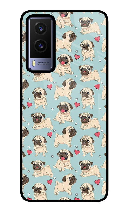 Pug Dog Vivo V21E 5G Glass Case