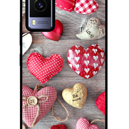 Love Wallpaper Vivo V21E 5G Glass Case Back Cover by Casekaro