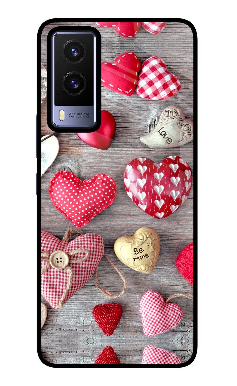 Love Wallpaper Vivo V21E 5G Back Cover, Glass case