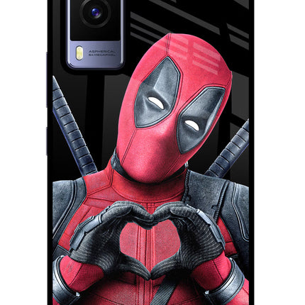 Deadpool Vivo V21E 5G Glass Case Back Cover by Casekaro
