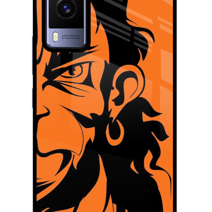 Hanuman Vivo V21E 5G Glass Case Back Cover by Casekaro