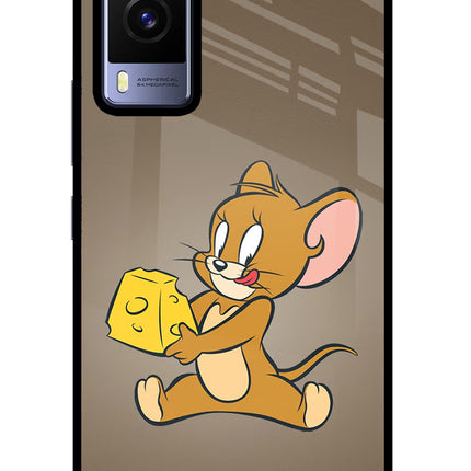 Jerry Vivo V21E 5G Glass Case Back Cover by Casekaro