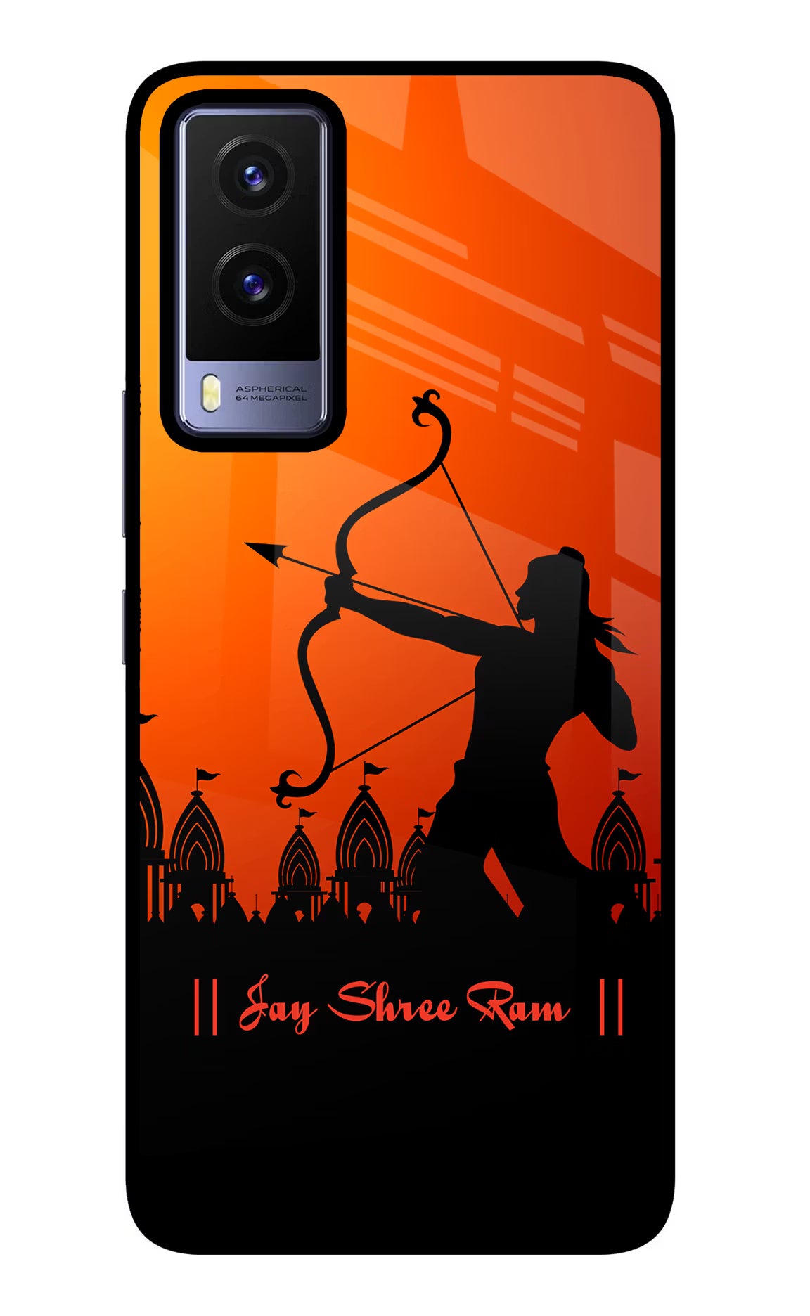 Lord Ram - 4 Vivo V21E 5G Glass Case Back Cover by Casekaro