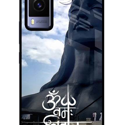 Om Namah Shivay Vivo V21E 5G Glass Case Back Cover by Casekaro