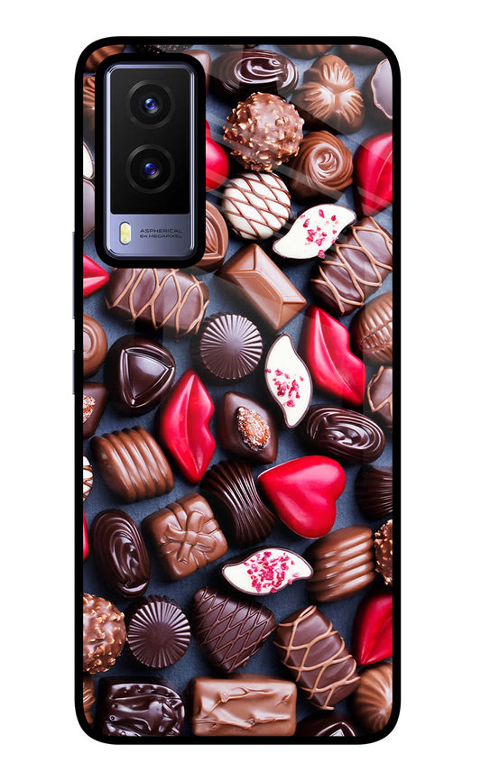 Chocolates Vivo V21E 5G Glass Case