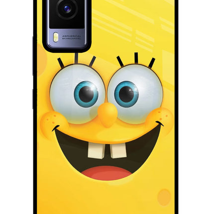 Sponge 1 Vivo V21E 5G Glass Case Back Cover by Casekaro