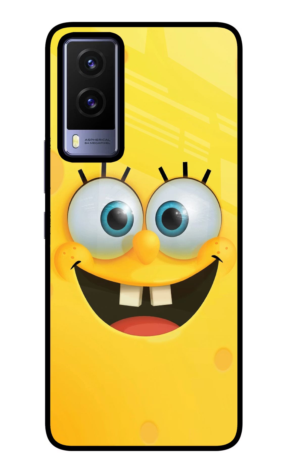Sponge 1 Vivo V21E 5G Glass Case Back Cover by Casekaro