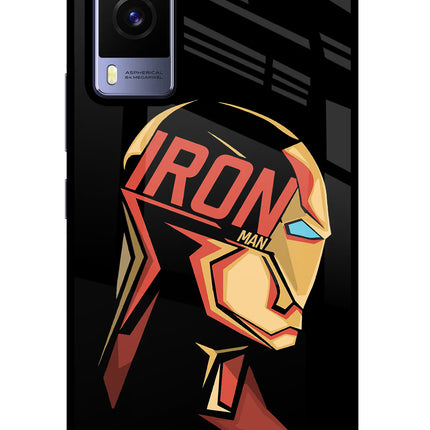 IronMan Vivo V21E 5G Glass Case Back Cover by Casekaro