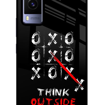 Think out of the BOX Vivo V21E 5G Glass Case Back Cover by Casekaro