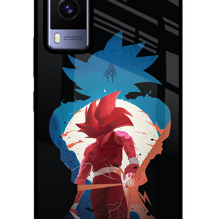 Goku Vivo V21E 5G Glass Case Back Cover by Casekaro