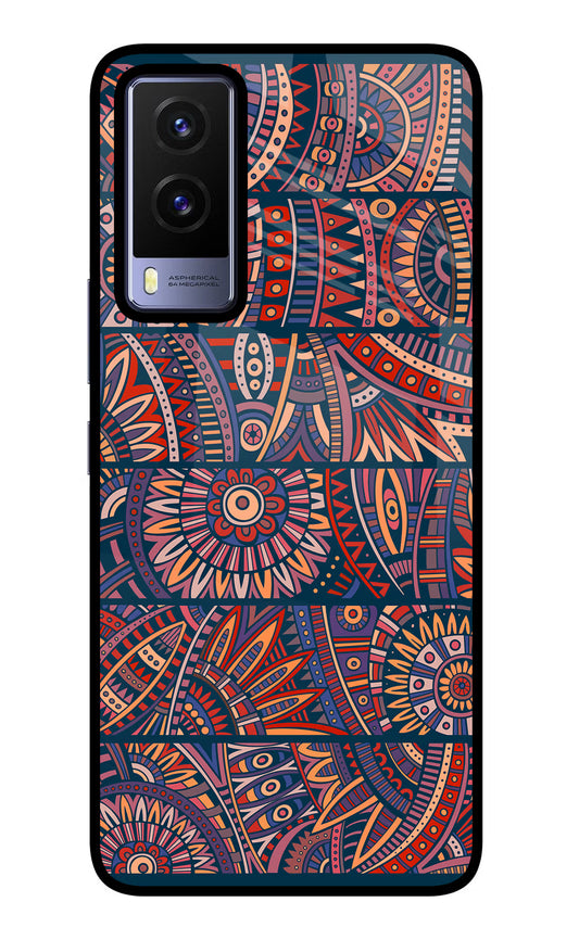 African Culture Design Vivo V21E 5G Glass Case