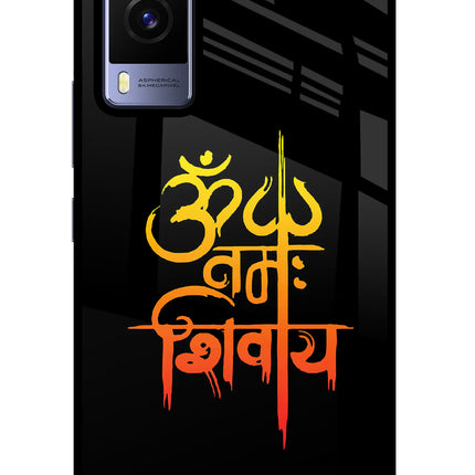 Om Namah Shivay Vivo V21E 5G Glass Case Back Cover by Casekaro