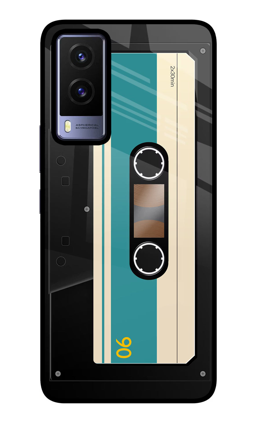 Cassette Vivo V21E 5G Back Cover, Glass case