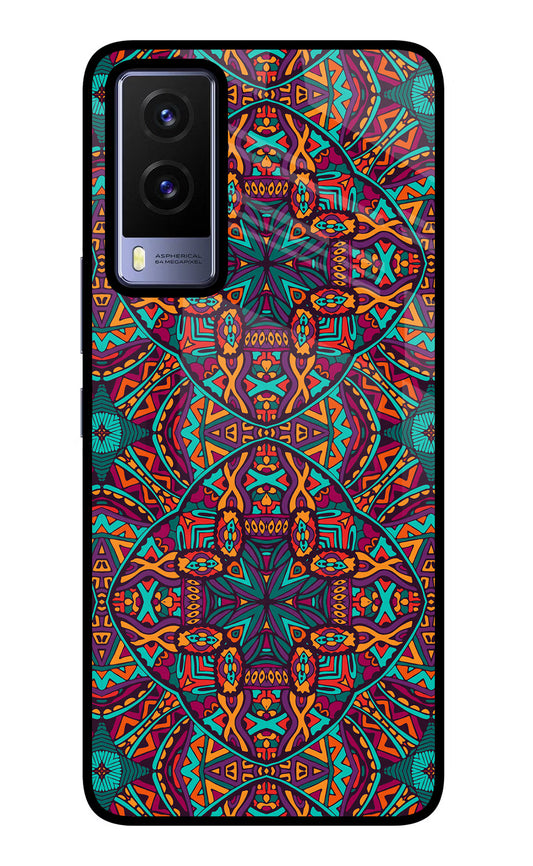 Colour Mandala Vivo V21E 5G Glass Case