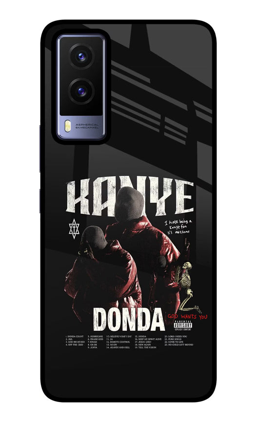 Donda Kanye West Vivo V21E 5G Glass Case
