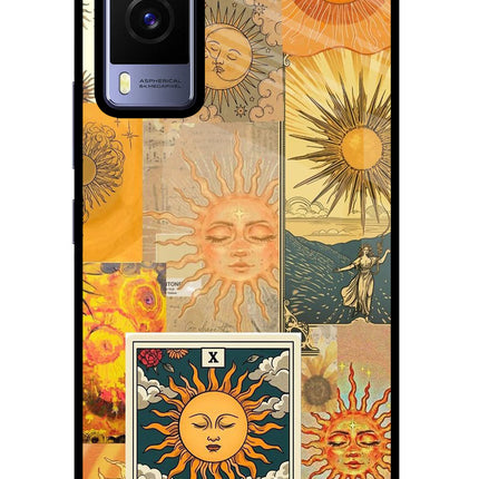Sun Vivo V21E 5G Glass Case Back Cover by Casekaro