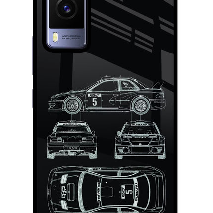 WRC'99 Vivo V21E 5G Glass Case Back Cover by Casekaro