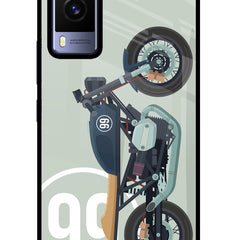 Classic Cafe Racer 99 Vivo V21E 5G Glass Case