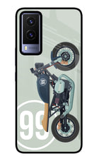 Classic Cafe Racer 99 Vivo V21E 5G Glass Case