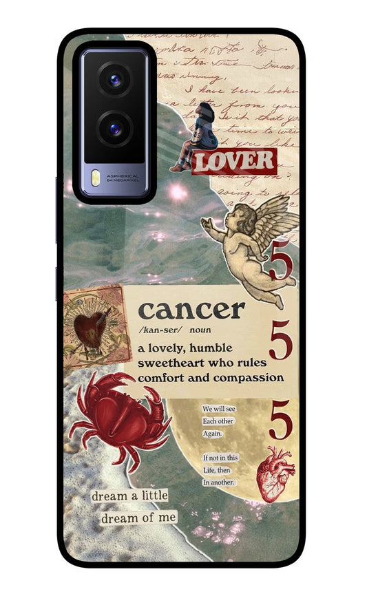 Cancer Zodiac Vivo V21E 5G Glass Case
