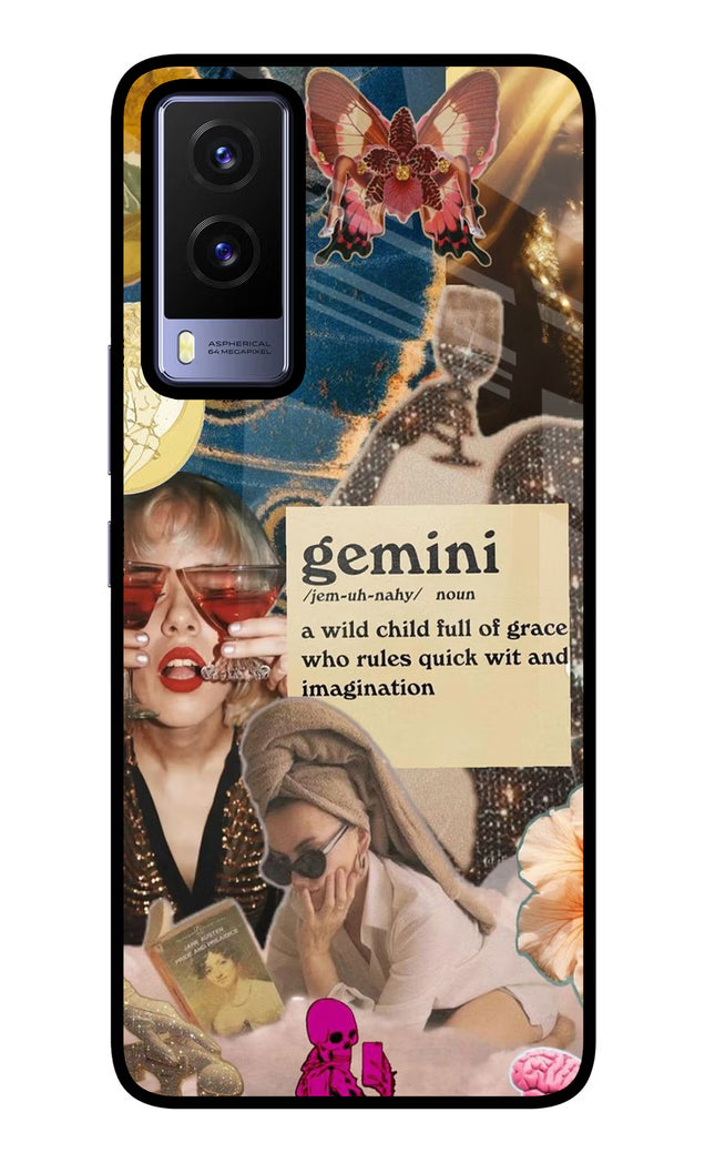 Gemini Zodiac Vivo V21E 5G Glass Case