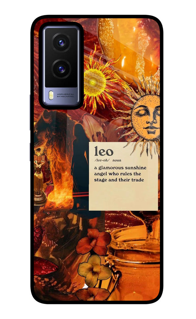 Leo Zodiac Vivo V21E 5G Glass Case