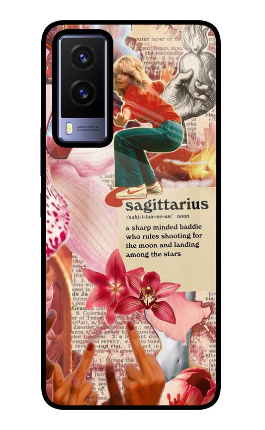 Sagittarius Zodiac Vivo V21E 5G Glass Case