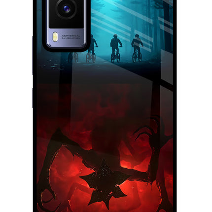 Ordinary Things Downside Up Vivo V21E 5G Glass Case Back Cover by Casekaro