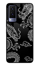 Twin Dragons Vivo V21E 5G Glass Case