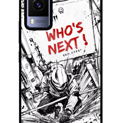 Who's Next Vivo V21E 5G Glass Case Back Cover by Casekaro