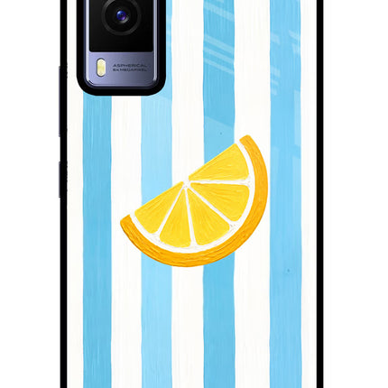 Summer Lemon Vivo V21E 5G Glass Case