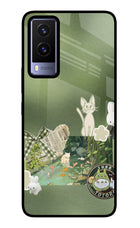 Aesthetic anime Vivo V21E 5G Glass Case