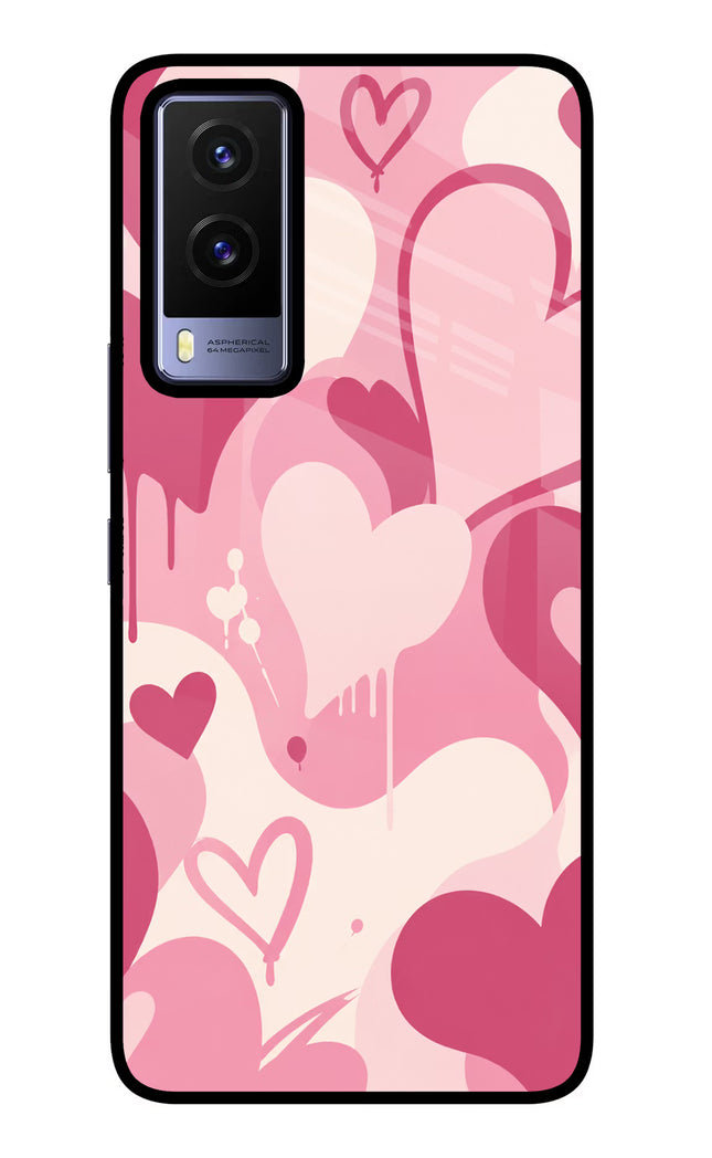 Hearty case Vivo V21E 5G Glass Case