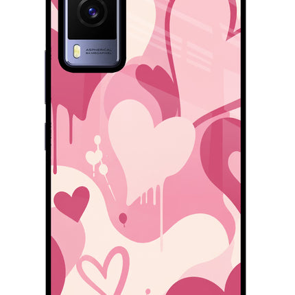 Hearty case Vivo V21E 5G Glass Case Back Cover by Casekaro