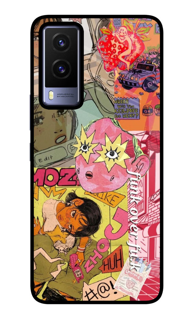 Funkover Vivo V21E 5G Glass Case