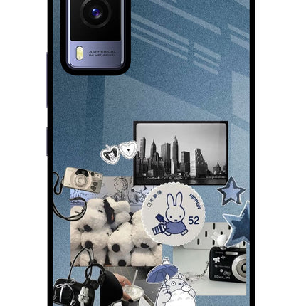 Miffy Vivo V21E 5G Glass Case Back Cover by Casekaro