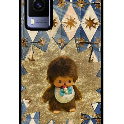 Woodooo Vivo V21E 5G Glass Case Back Cover by Casekaro