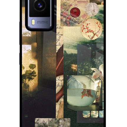 Summer Vivo V21E 5G Glass Case Back Cover by Casekaro