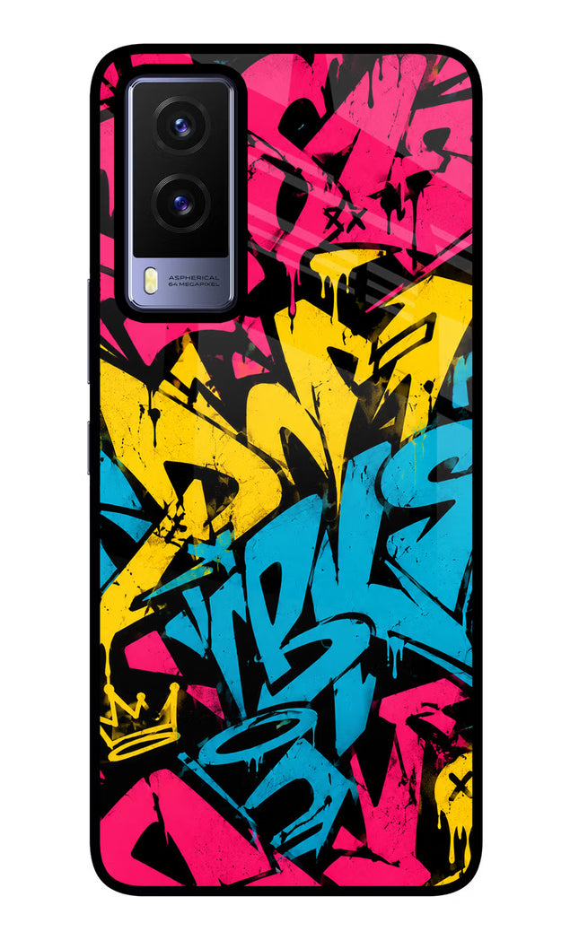 Graffiti Vibe Vivo V21E 5G Glass Case