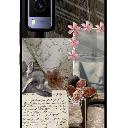 Midnight Sky Vivo V21E 5G Glass Case Back Cover by Casekaro