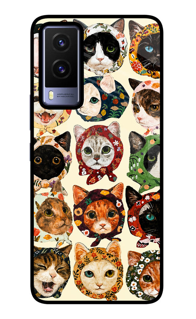 Cool Cat Vivo V21E 5G Glass Case