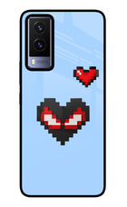 Peter Heart Vivo V21E 5G Glass Case