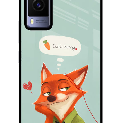 Nick Charm Vivo V21E 5G Glass Case Back Cover by Casekaro