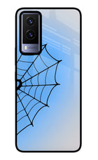 Blue Web Vivo V21E 5G Glass Case