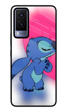 Stitch Hug Vivo V21E 5G Glass Case