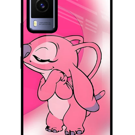 Angel Hug Vivo V21E 5G Glass Case Back Cover by Casekaro