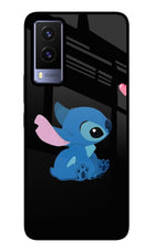 Stitch Crush Vivo V21E 5G Glass Case