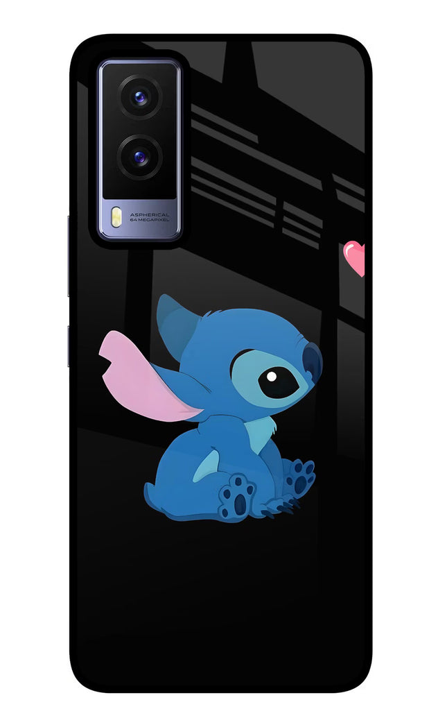 Stitch Crush Vivo V21E 5G Glass Case
