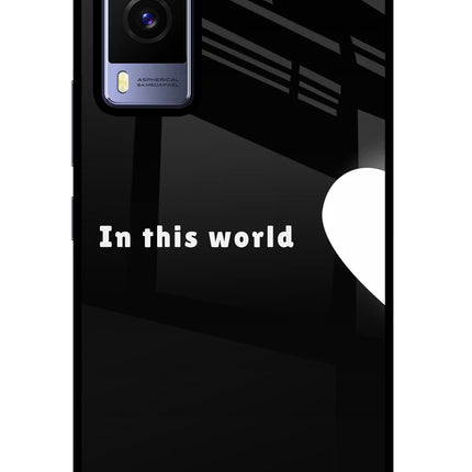 This World Vivo V21E 5G Glass Case Back Cover by Casekaro